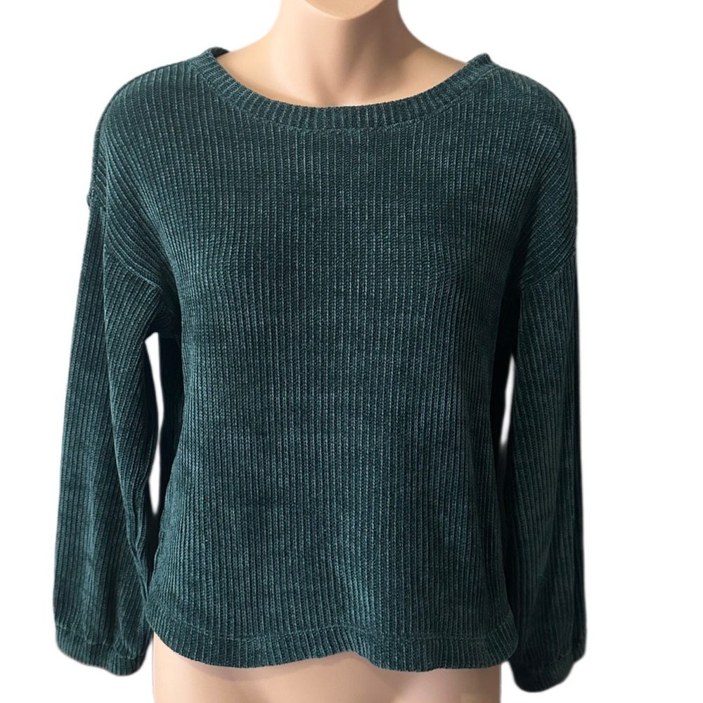 Old Navy Forest Green Ribbed Sweater